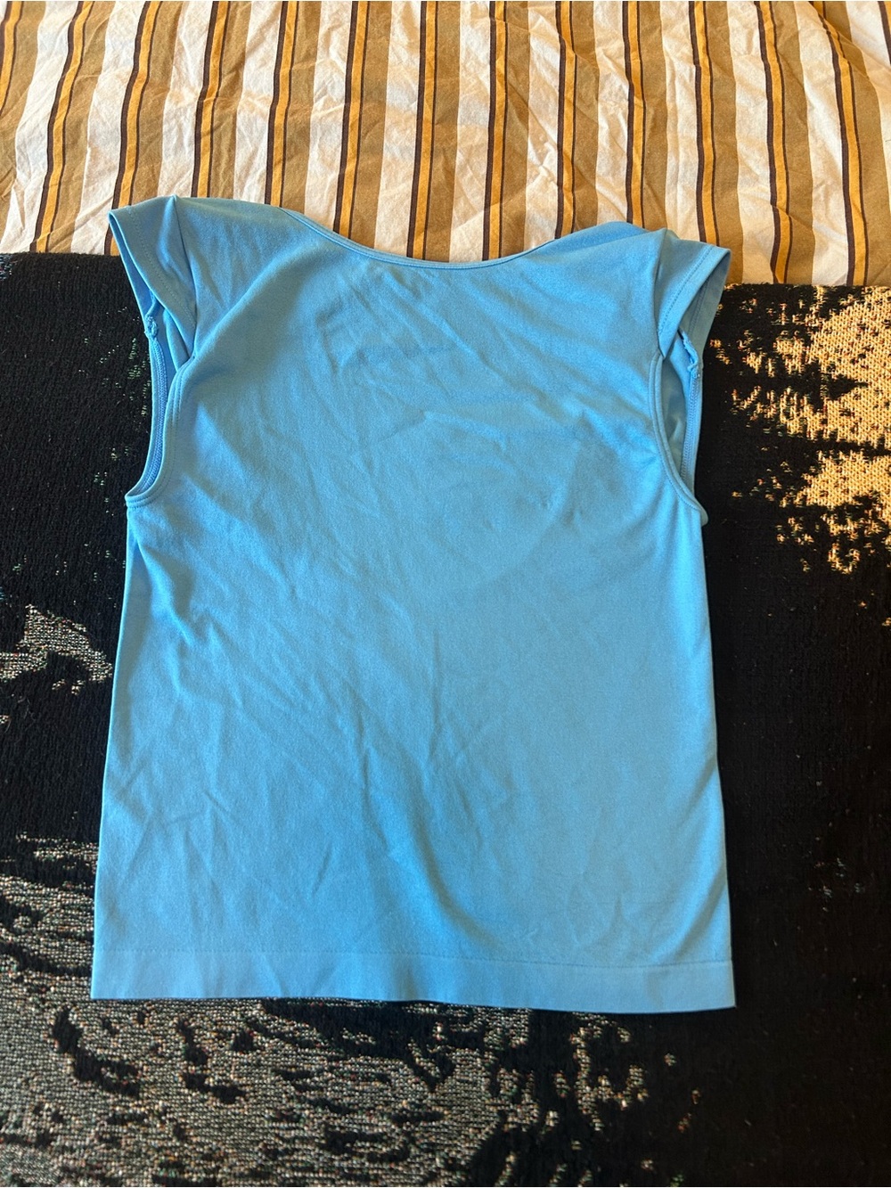 wild fable Light Blue Cap-Sleeve Tank Top